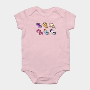 MLP Mane6 chibi Baby Bodysuit